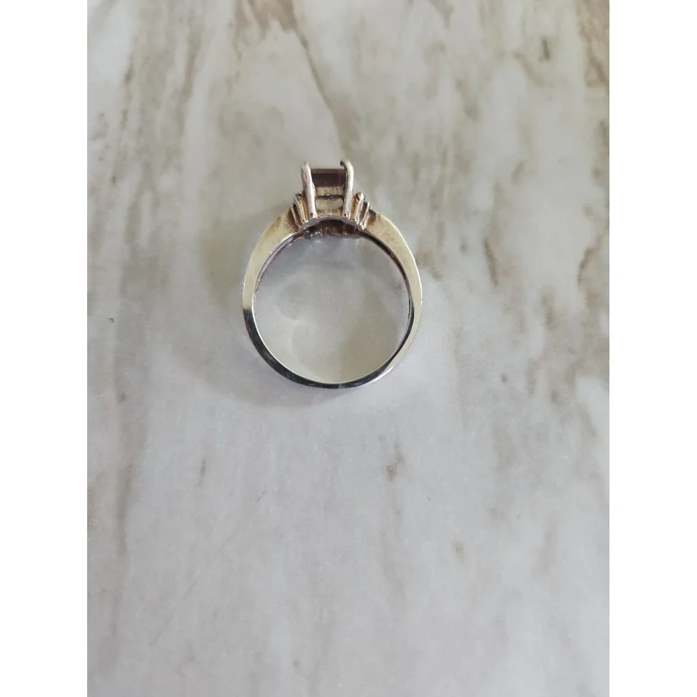 Vintage AVON 925 Sterling Silver Ametrine Band Ring SIZE 10